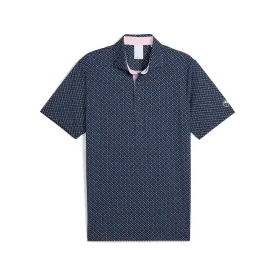 Puma Mens Deep Navy Puma X AP Micro Umbrellas Polo